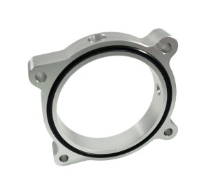 Ford Mustang Throttle Body Spacer - Torque Solution - Silver - `11-`16